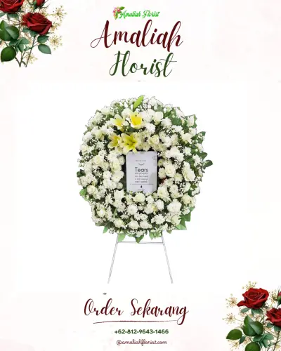 Krans Bunga Duka Cita di Tunggulpayung